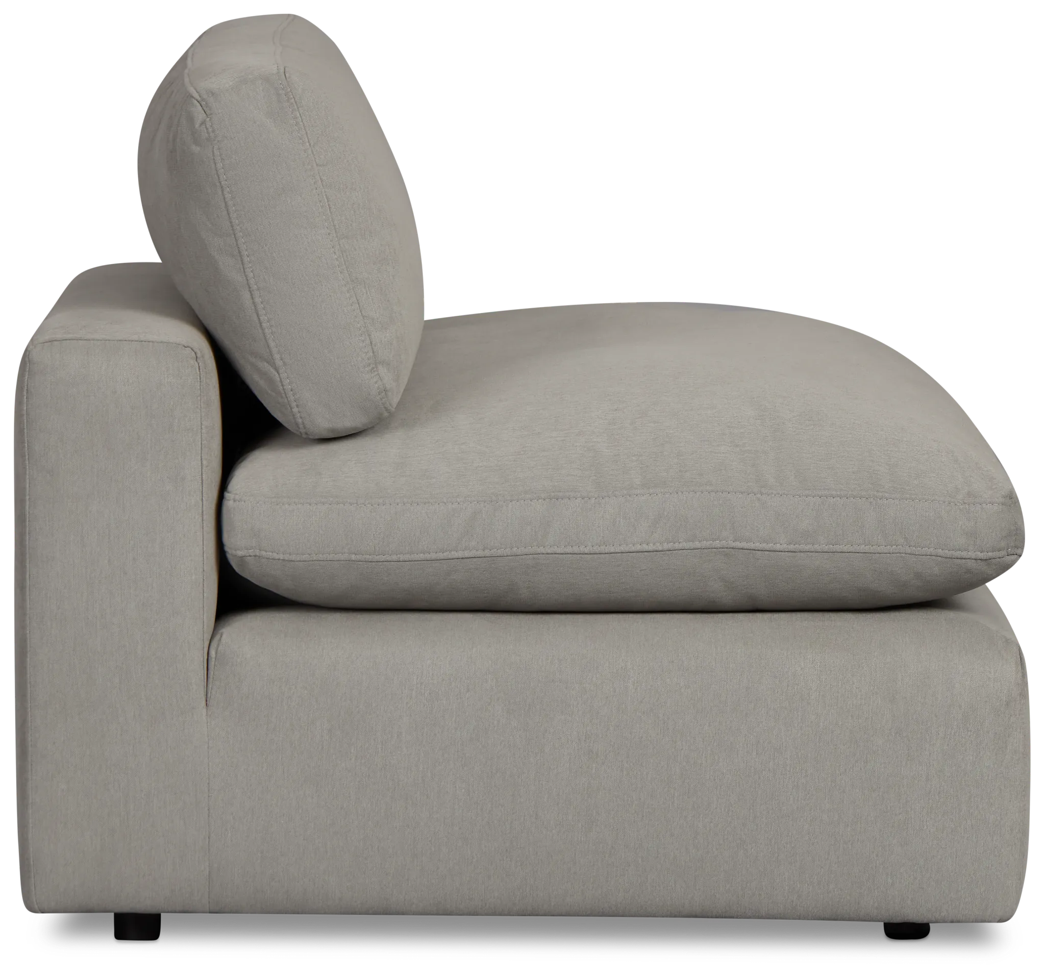 Grant Light Gray Fabric Armless Chair