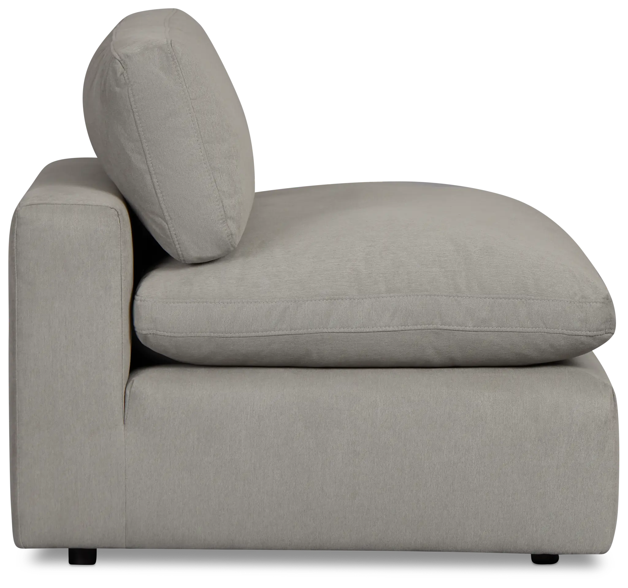 Grant Light Gray Fabric Armless Chair Grant Light Gray Fabric Armless Chair
