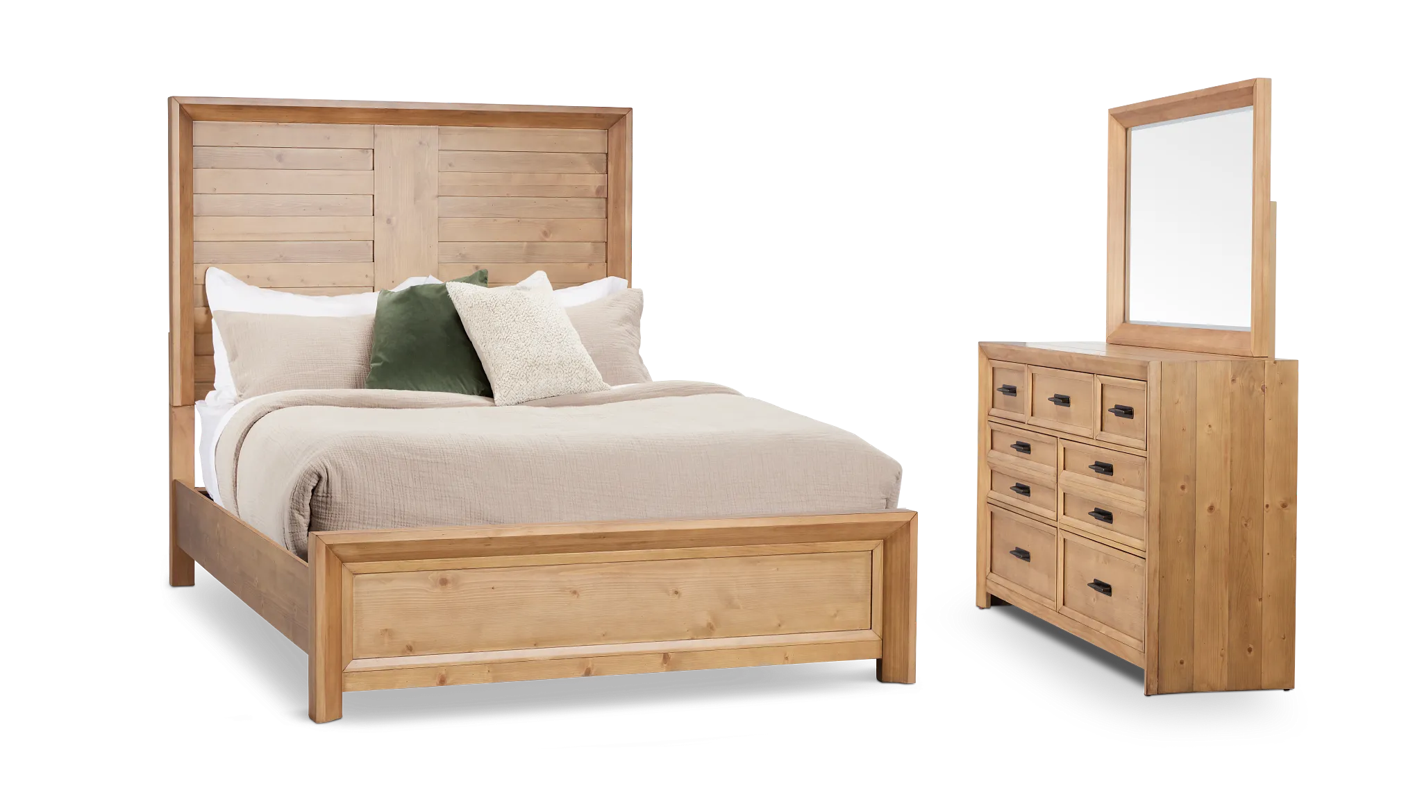 Vail Light Tone Panel Bedroom