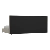 Grayton Suave Beige 54" Upholstered Platform Bed