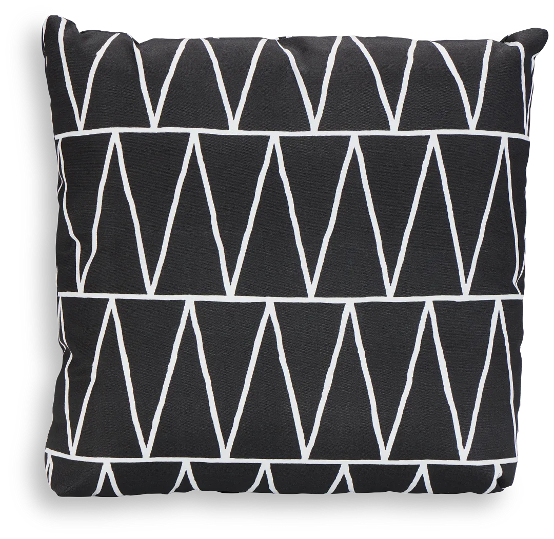 Terrain Black 20" Indoor/outdoor Accent Pillow