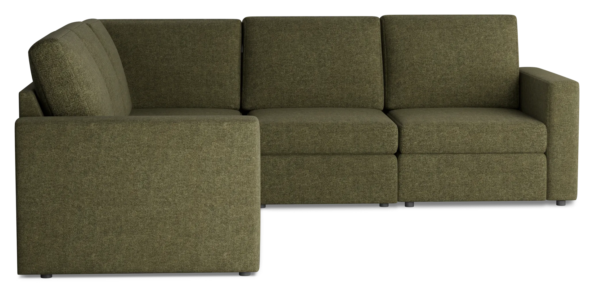 Citymod Green Fabric Small Two-arm Sectional