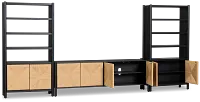 Santorini Black 84" Entertainment Wall
