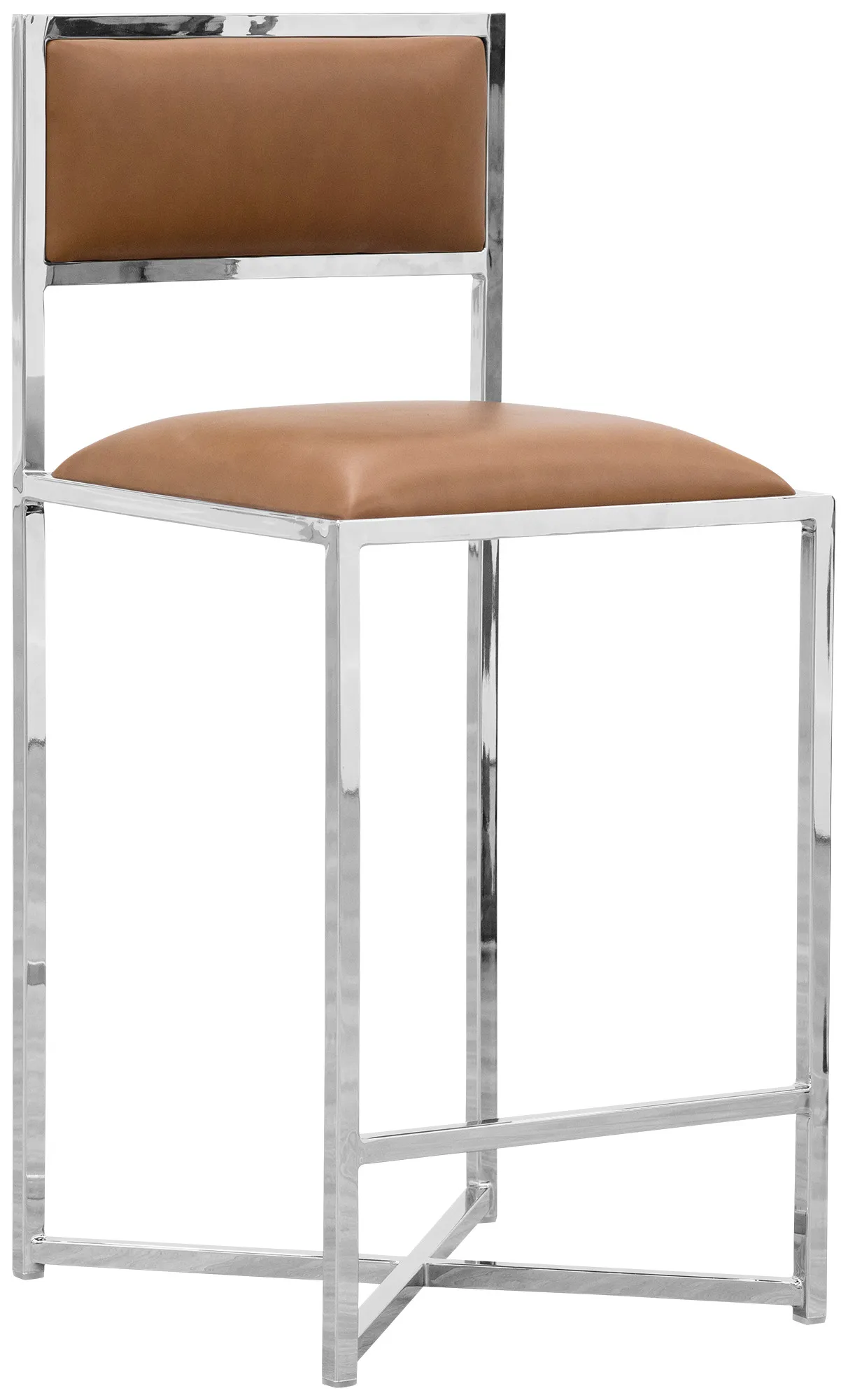 Amalfi Brown Stnl Steel 24" Barstool