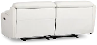 Jett White Micro Power Reclining Loveseat
