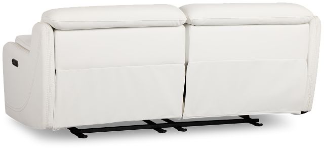 Jett White Micro Power Reclining Loveseat