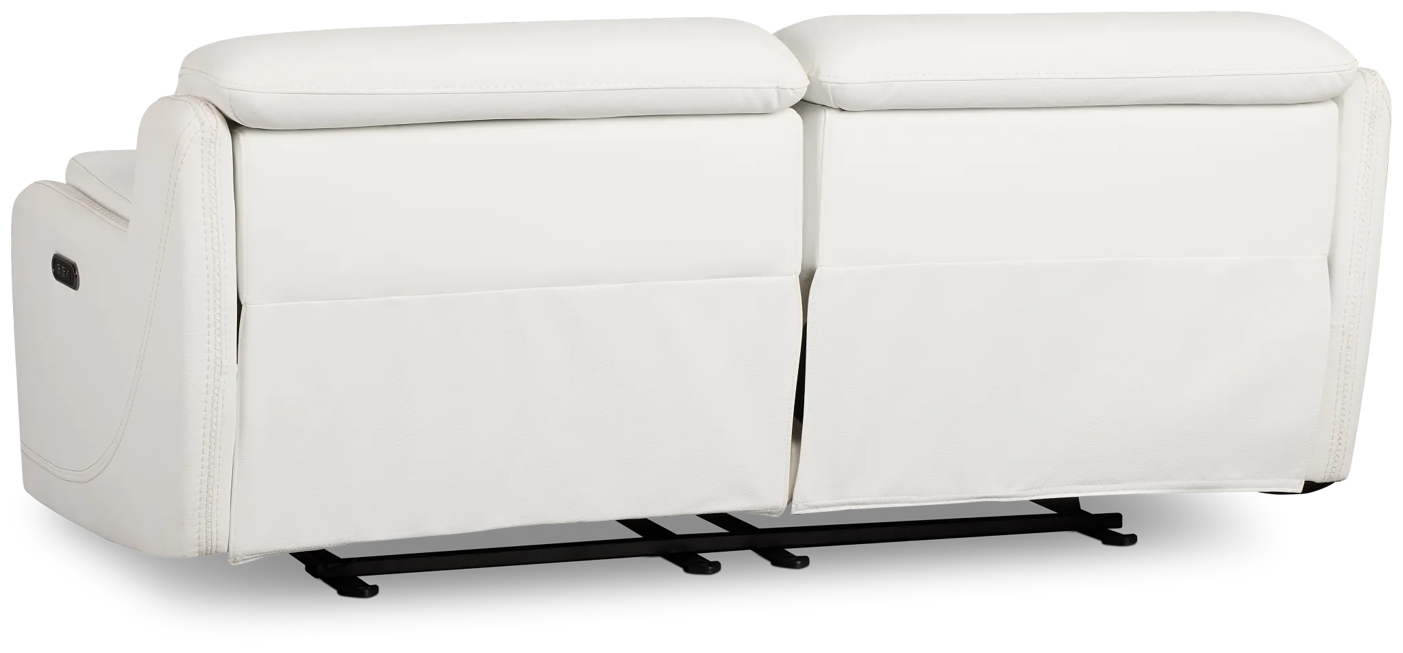 Jett White Micro Power Reclining Loveseat