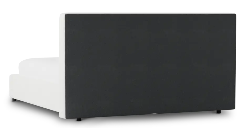 Grayton Sutton White 44" Upholstered Platform Bed Grayton Sutton White 44" Upholstered Platform Bed