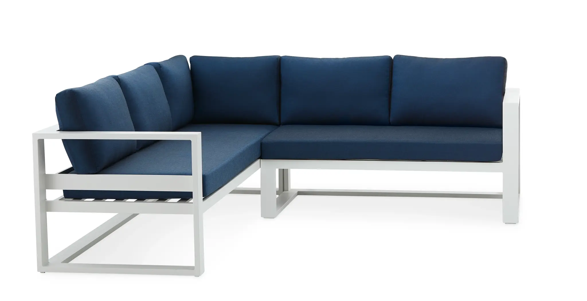 Lisbon Navy Aluminum Small Right Sectional Lisbon Navy Aluminum Small Right Sectional