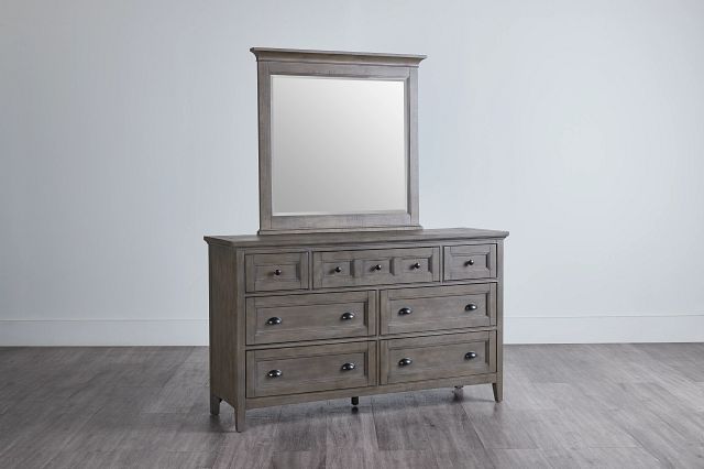 Heron Cove Light Tone Dresser & Mirror