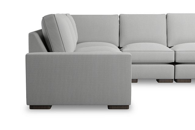 Edgewater Lucy Light Gray Medium Two-arm Sectional