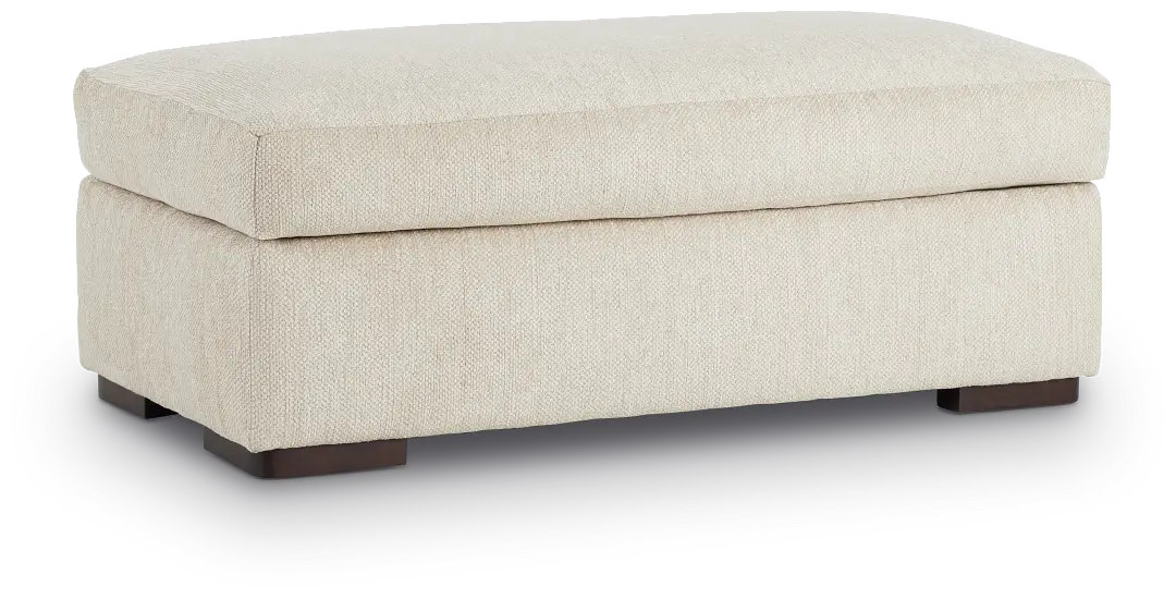 Alpha Beige Fabric Ottoman Alpha Beige Fabric Ottoman