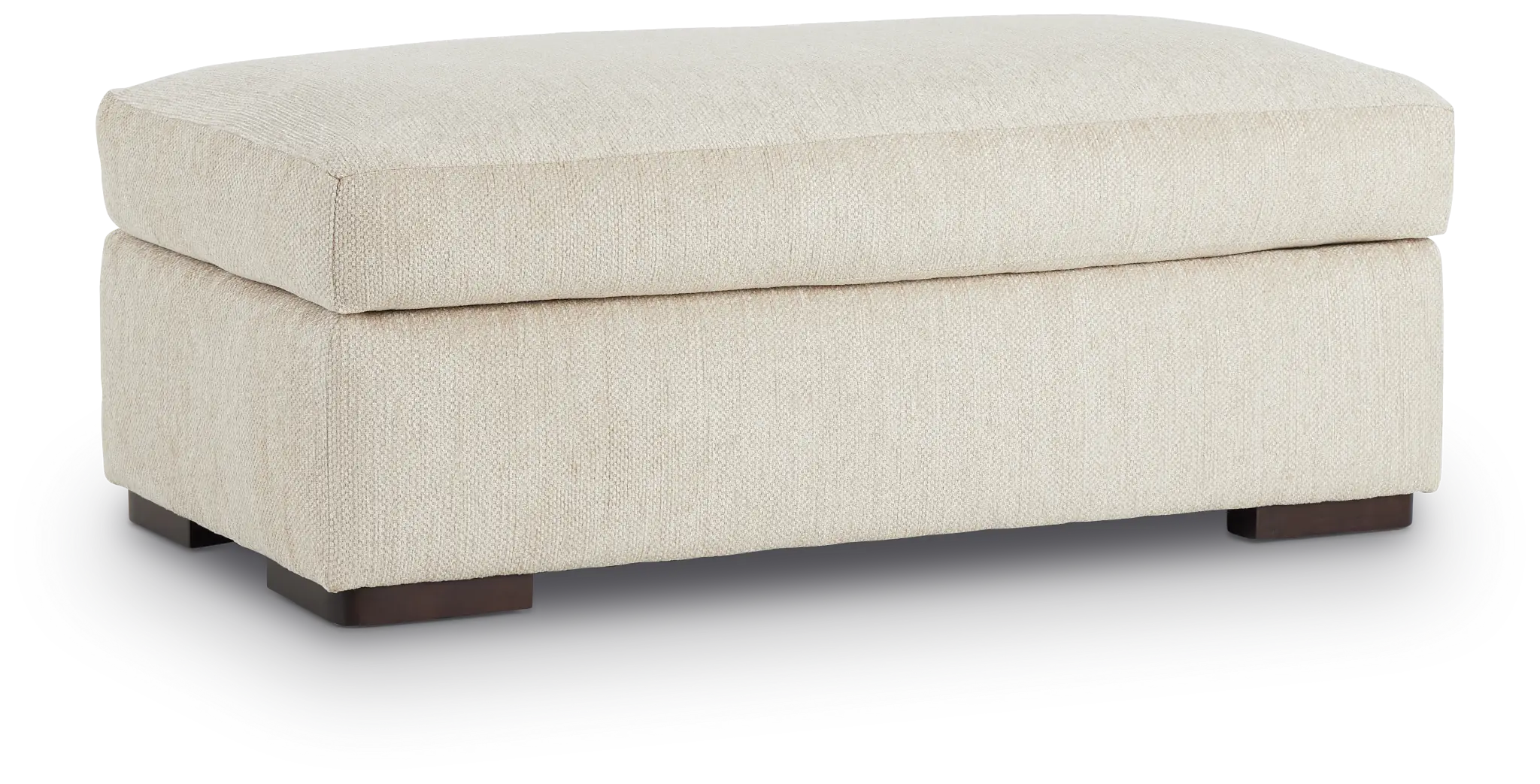 Alpha Beige Fabric Ottoman Alpha Beige Fabric Ottoman