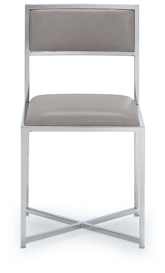 Amalfi Taupe Stnl Steel Side Chair