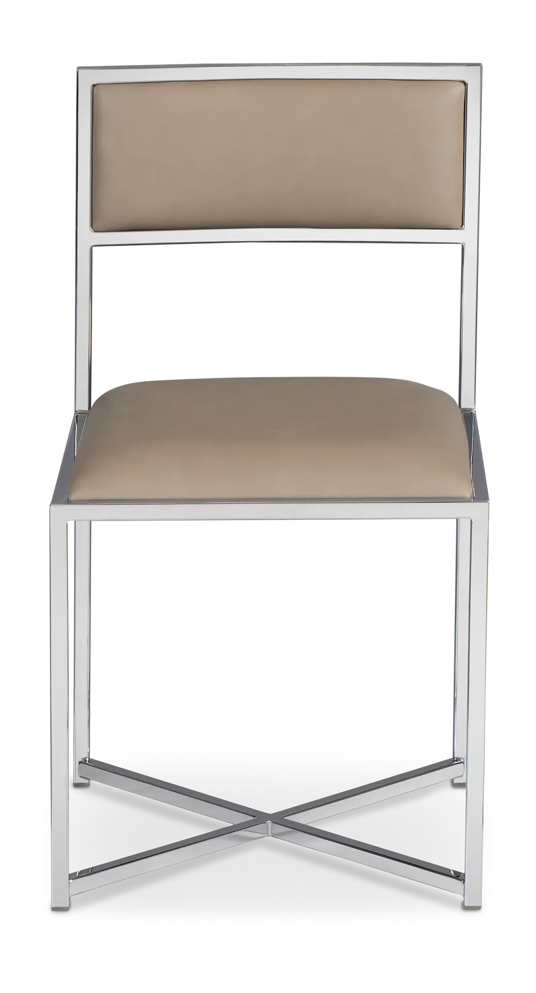 Amalfi Taupe Stnl Steel Upholstered Side Chair