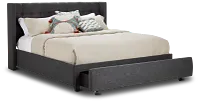 Chatham Dark Gray Low Platform Storage Bed