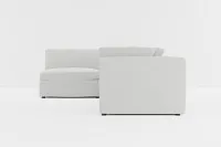 Destin Delray Pewter Fabric 4-piece Modular Sectional