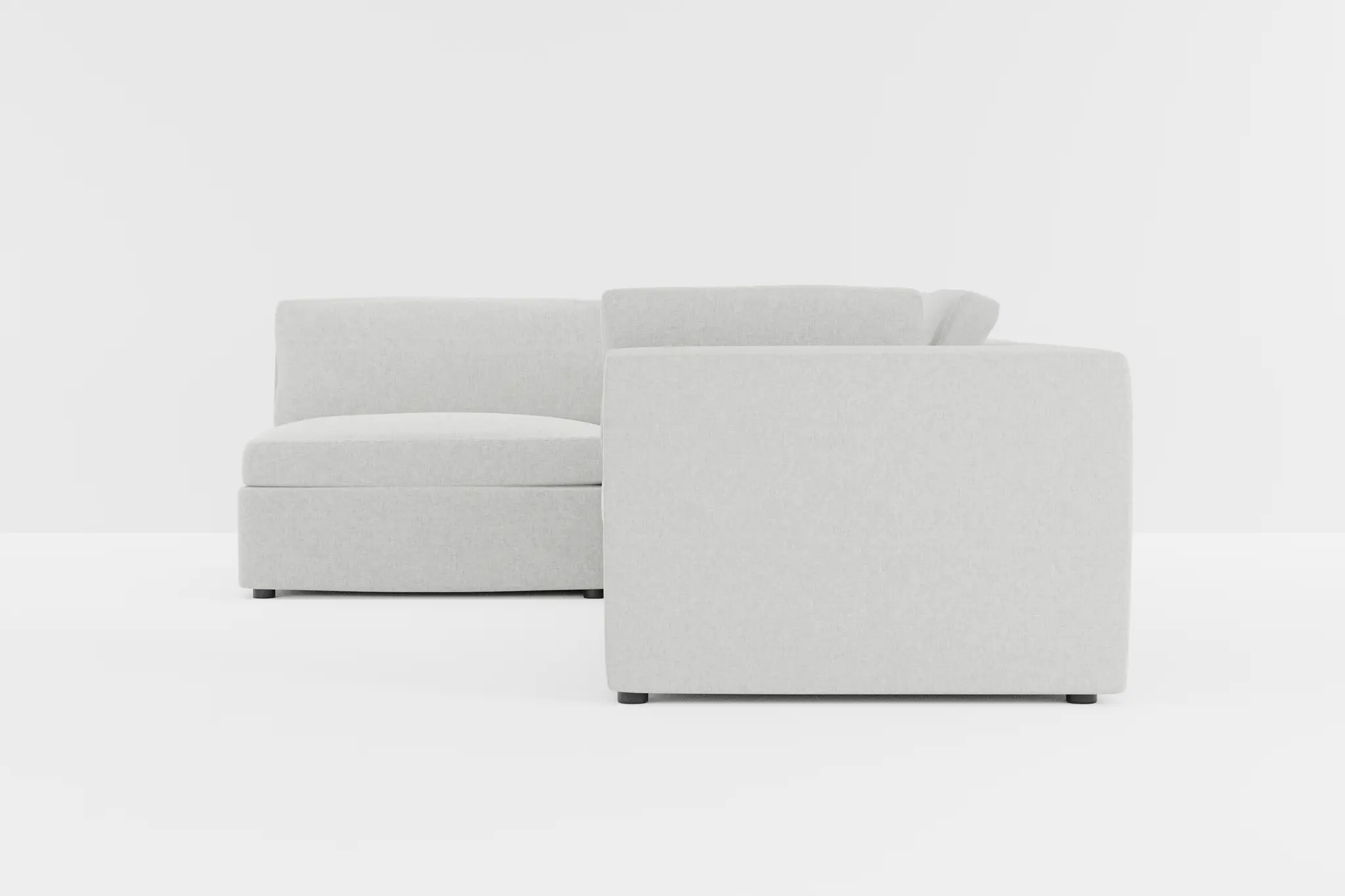 Destin Delray Pewter Fabric 4-piece Modular Sectional Destin Delray Pewter Fabric 4-piece Modular Sectional