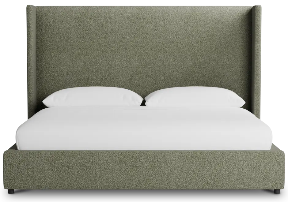 Captiva Sutton Green 60" Upholstered Shelter Bed Captiva Sutton Green 60" Upholstered Shelter Bed