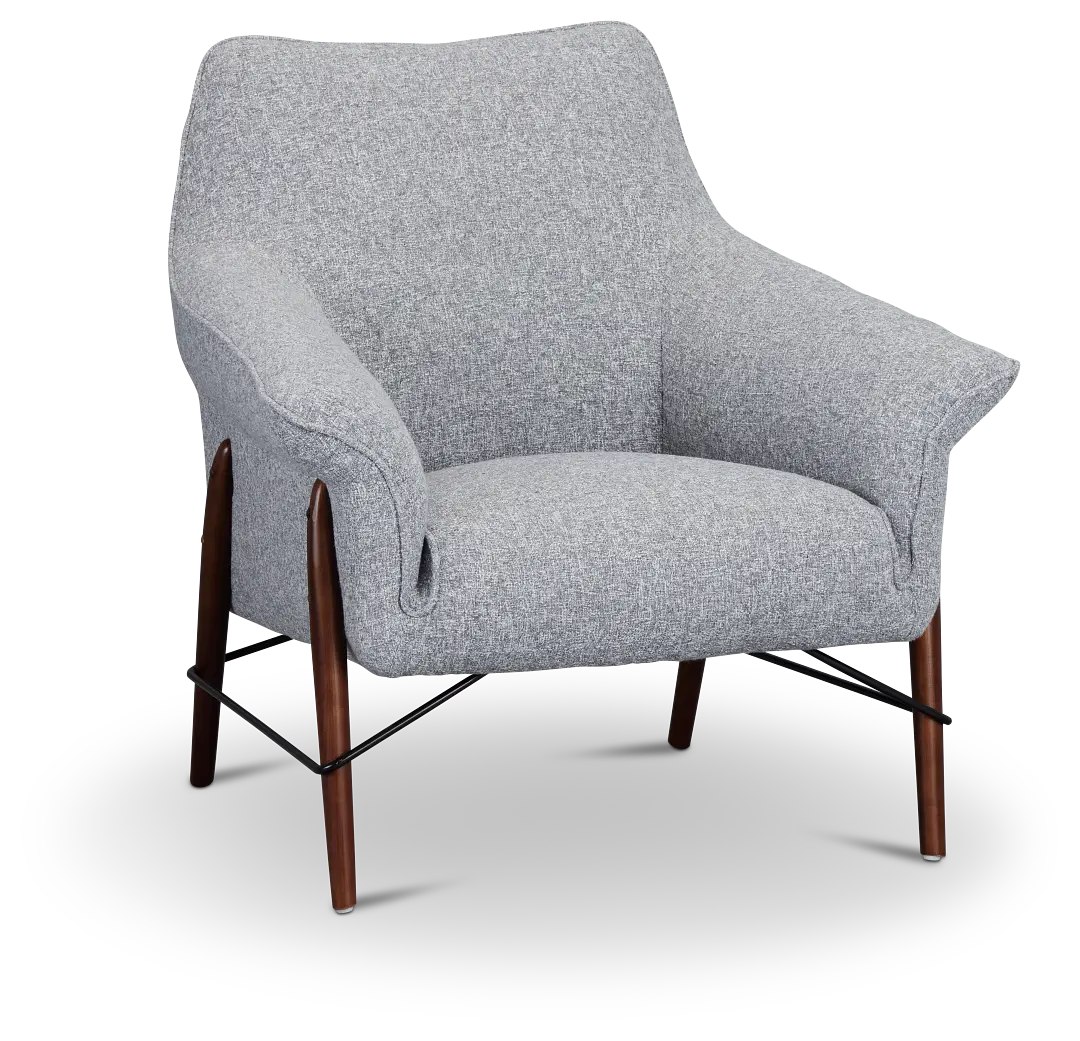 Nathan Dark Gray Fabric Accent Chair Nathan Dark Gray Fabric Accent Chair