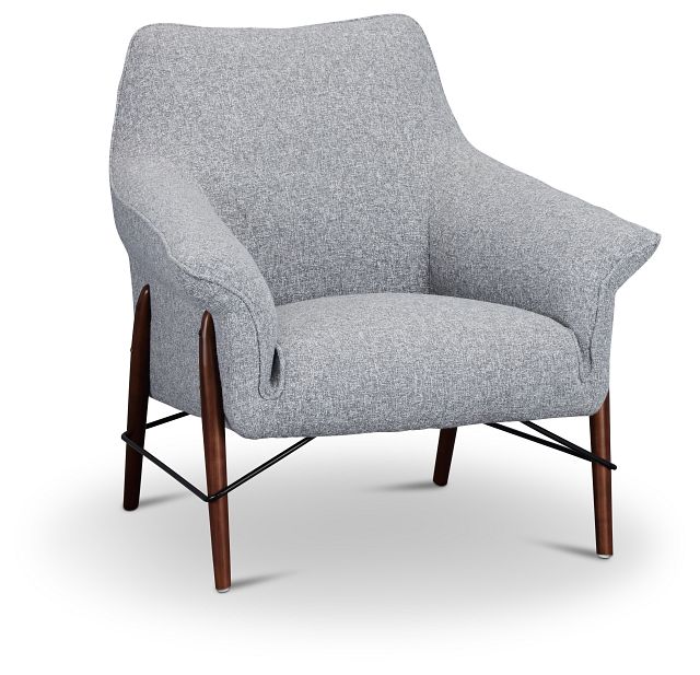 Nathan Dark Gray Fabric Accent Chair