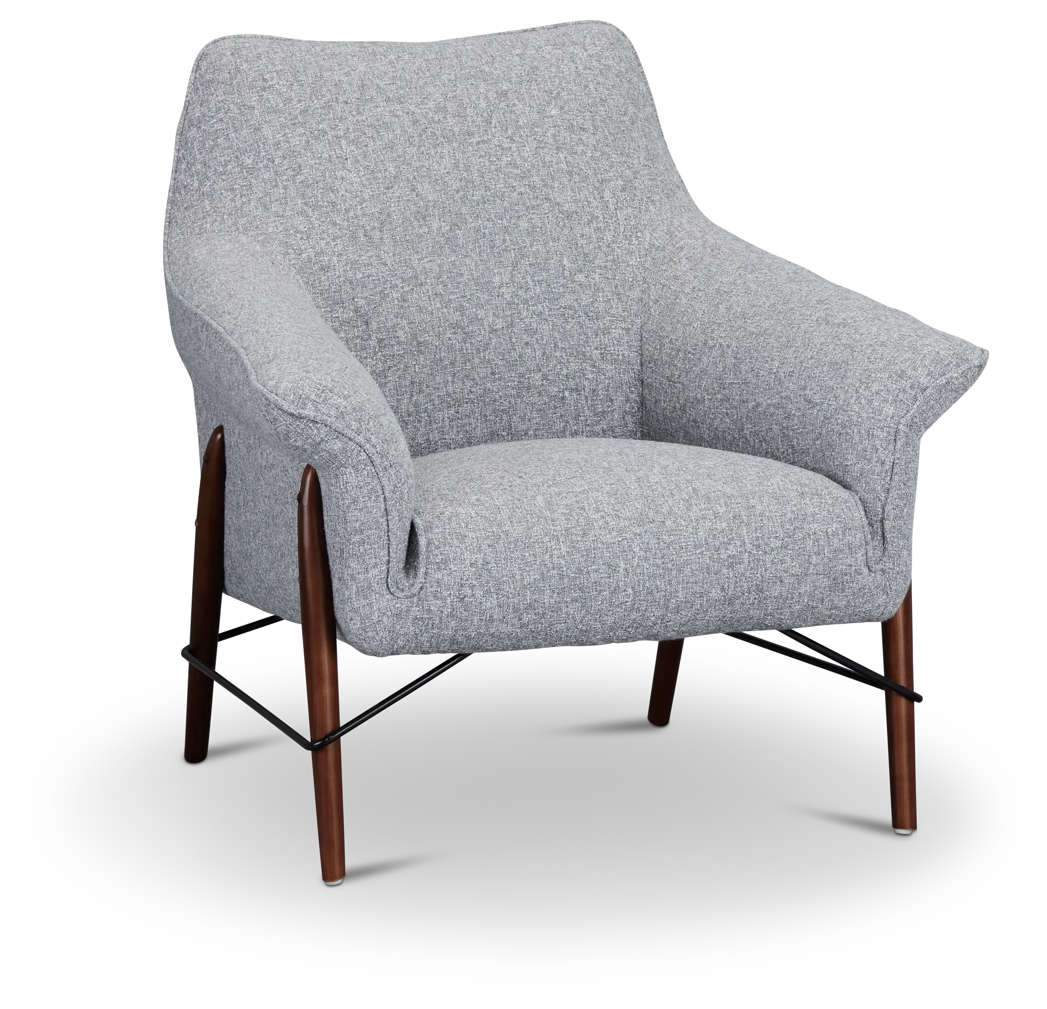 Nathan Dark Gray Fabric Accent Chair Nathan Dark Gray Fabric Accent Chair