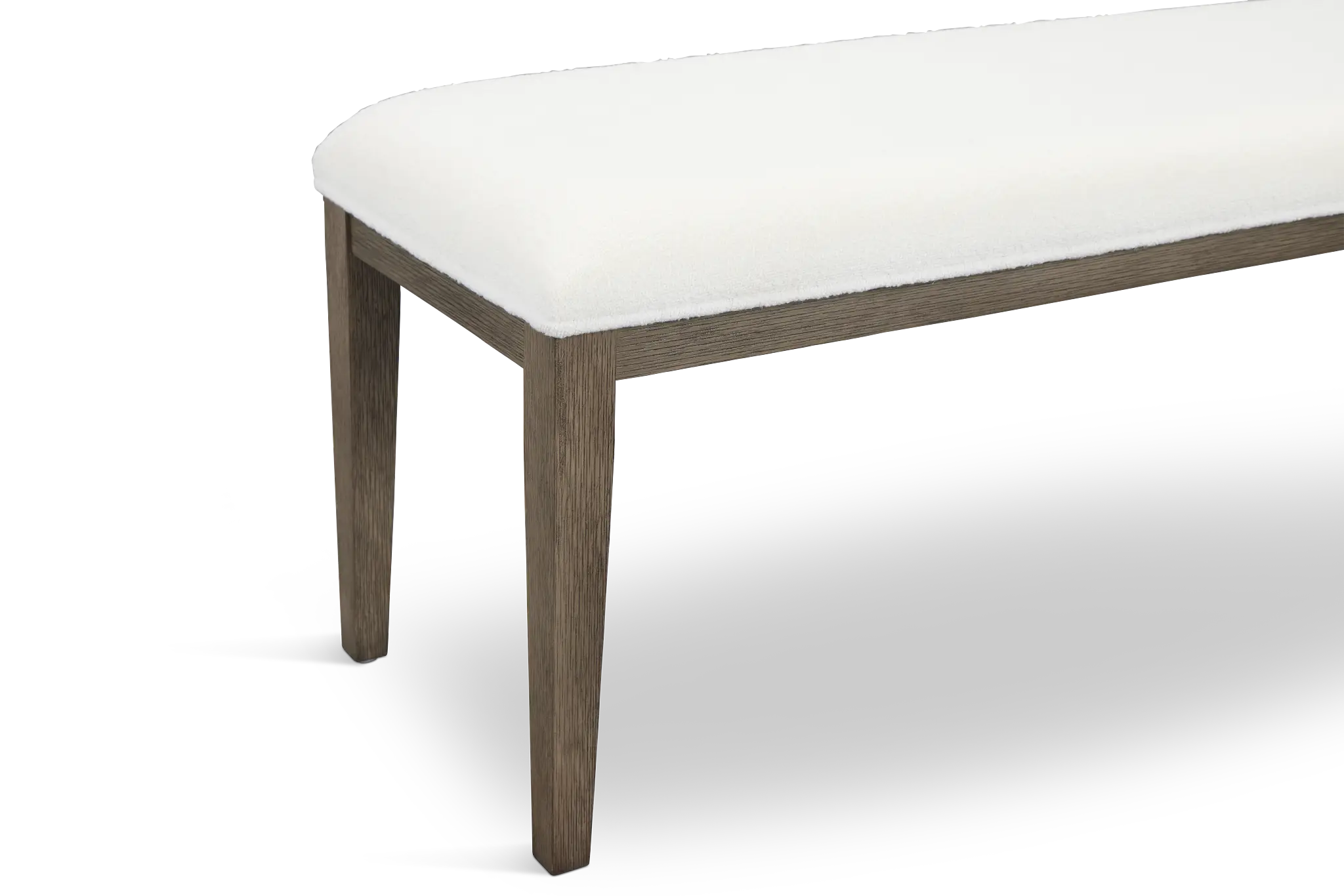 Alden Gray Upholstered Dining Bench Alden Gray Upholstered Dining Bench