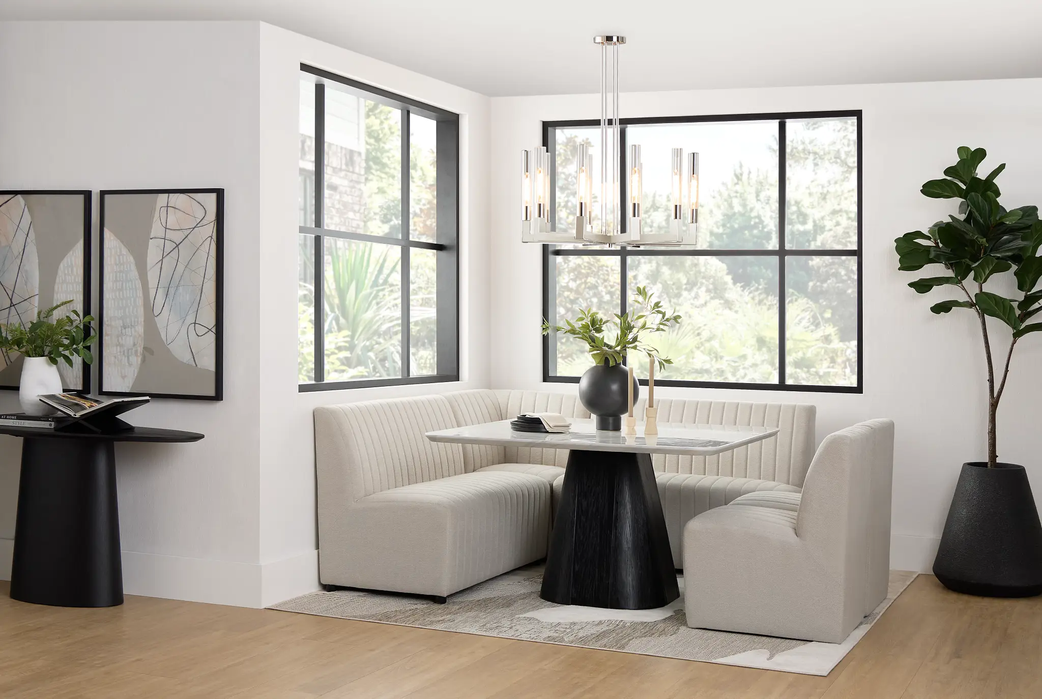 Palisades White Square Table, 2 Chairs & Bench Palisades White Square Table, 2 Chairs & Bench