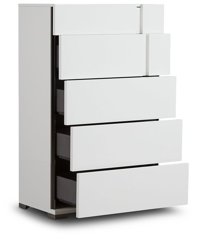 Santino White Drawer Chest