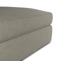 Siesta Elite Gray Fabric Ottoman