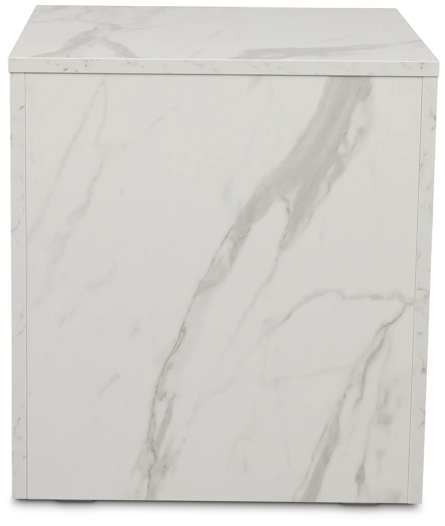 Modena White Square End Table Modena White Square End Table