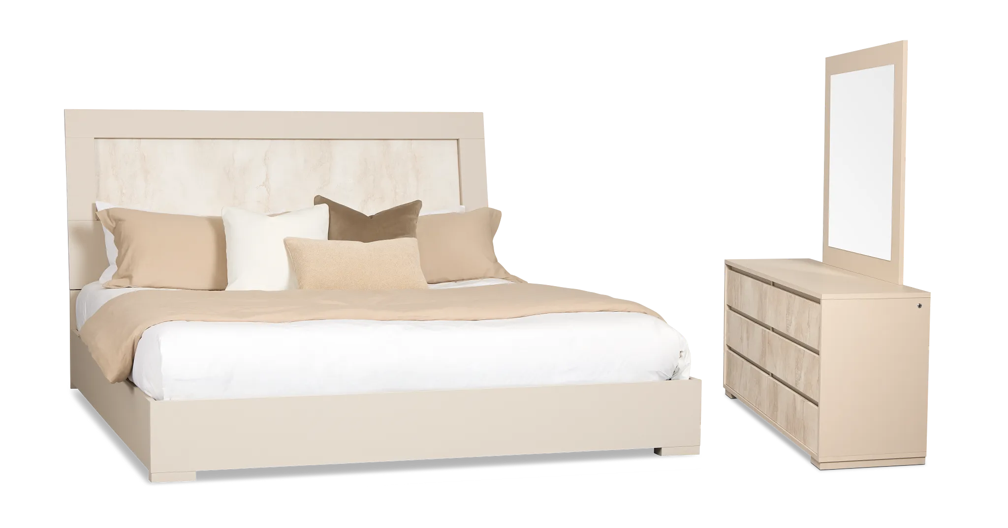 Valencia Light Tone Panel Bedroom
