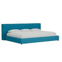 Grayton Joya Teal 44" Upholstered Platform Bed