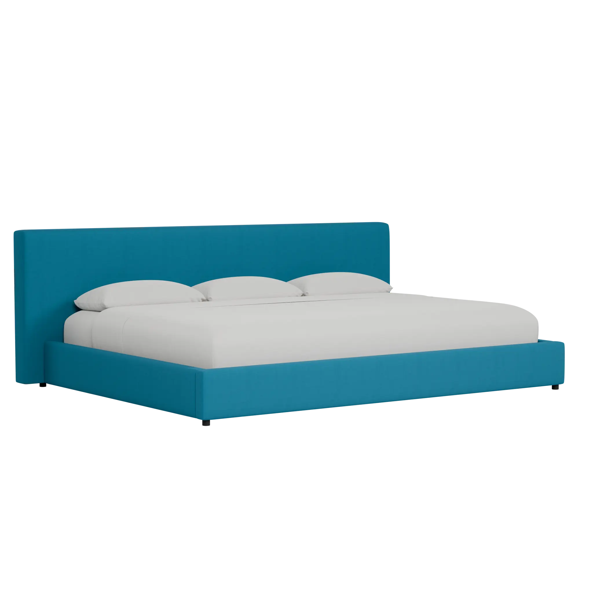 Grayton Joya Teal 44" Upholstered Platform Bed Grayton Joya Teal 44" Upholstered Platform Bed