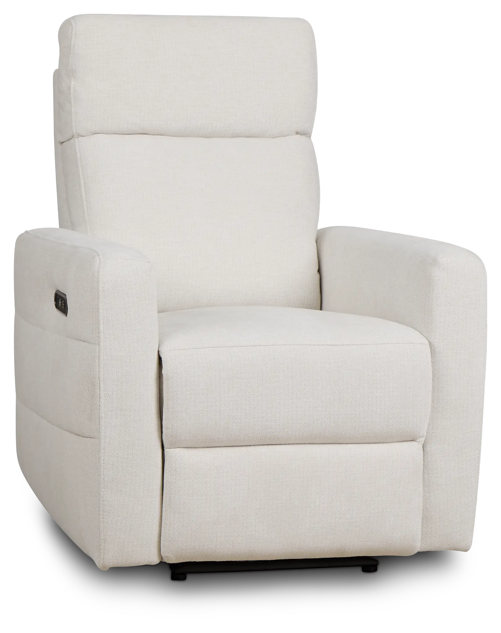 Rae White Fabric Power Recliner Rae White Fabric Power Recliner