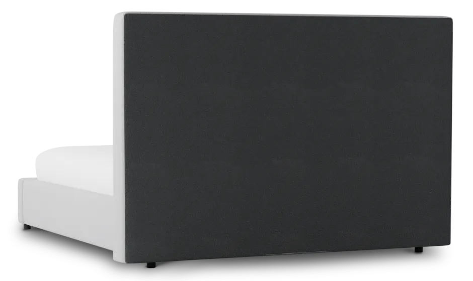 Grayton Delray Pewter 54" Upholstered Platform Bed