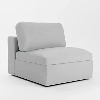 Destin Delray Light Gray Fabric Swivel Chair