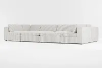 Destin Sea Lane Dark Gray Fabric 8-piece Pit Sectional