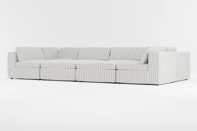 Destin Sea Lane Dark Gray Fabric 8-piece Pit Sectional