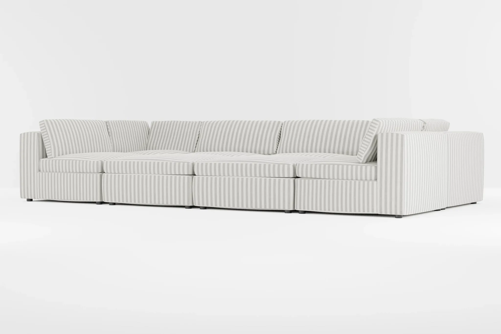 Destin Sea Lane Dark Gray Fabric 8-piece Pit Sectional