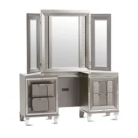 Vegas Gray Vanity & Mirror