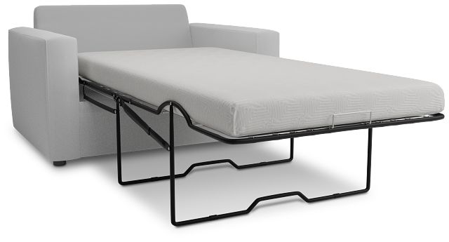 Siesta Suave White Fabric Memory Foam Sleeper