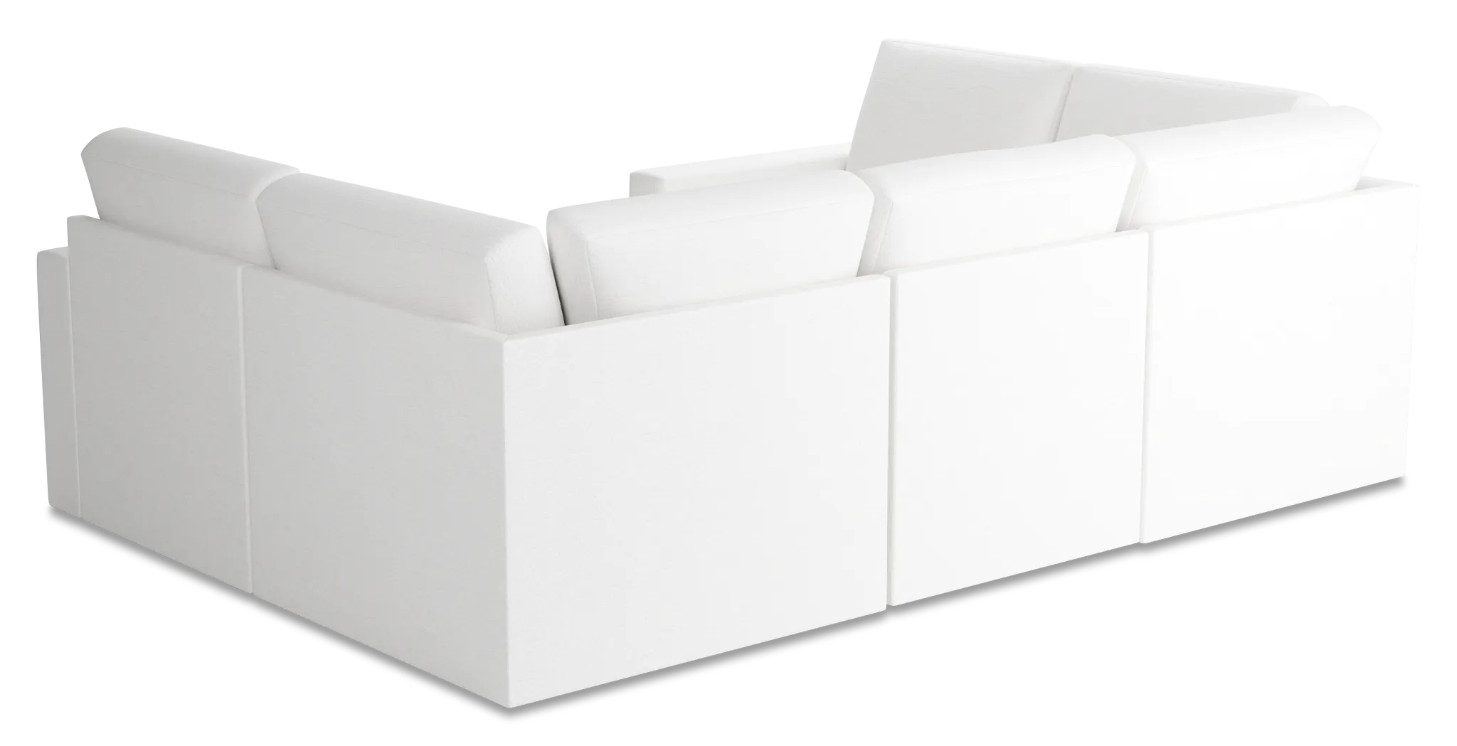 Citymod White Fabric 6-piece Pit Sectional