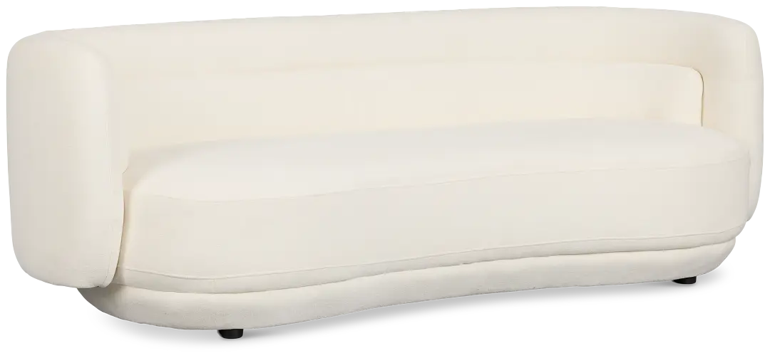 Presley White Fabric Sofa Presley White Fabric Sofa