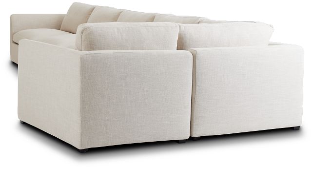 Willow Light Beige Fabric Large Two-arm Sectional
