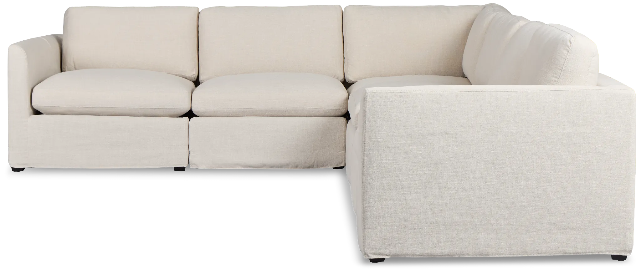 Willow Light Beige Fabric Large Two-arm Sectional