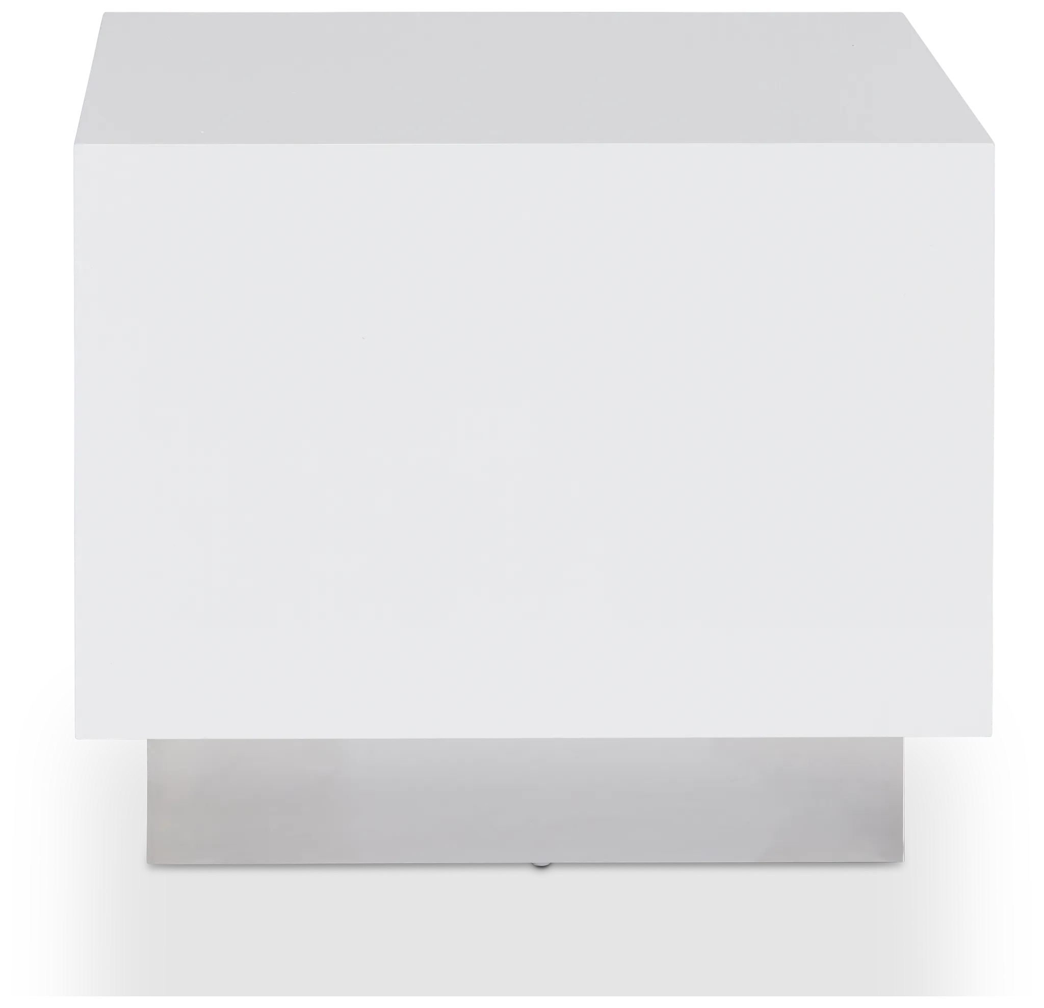 Camila White Square End Table