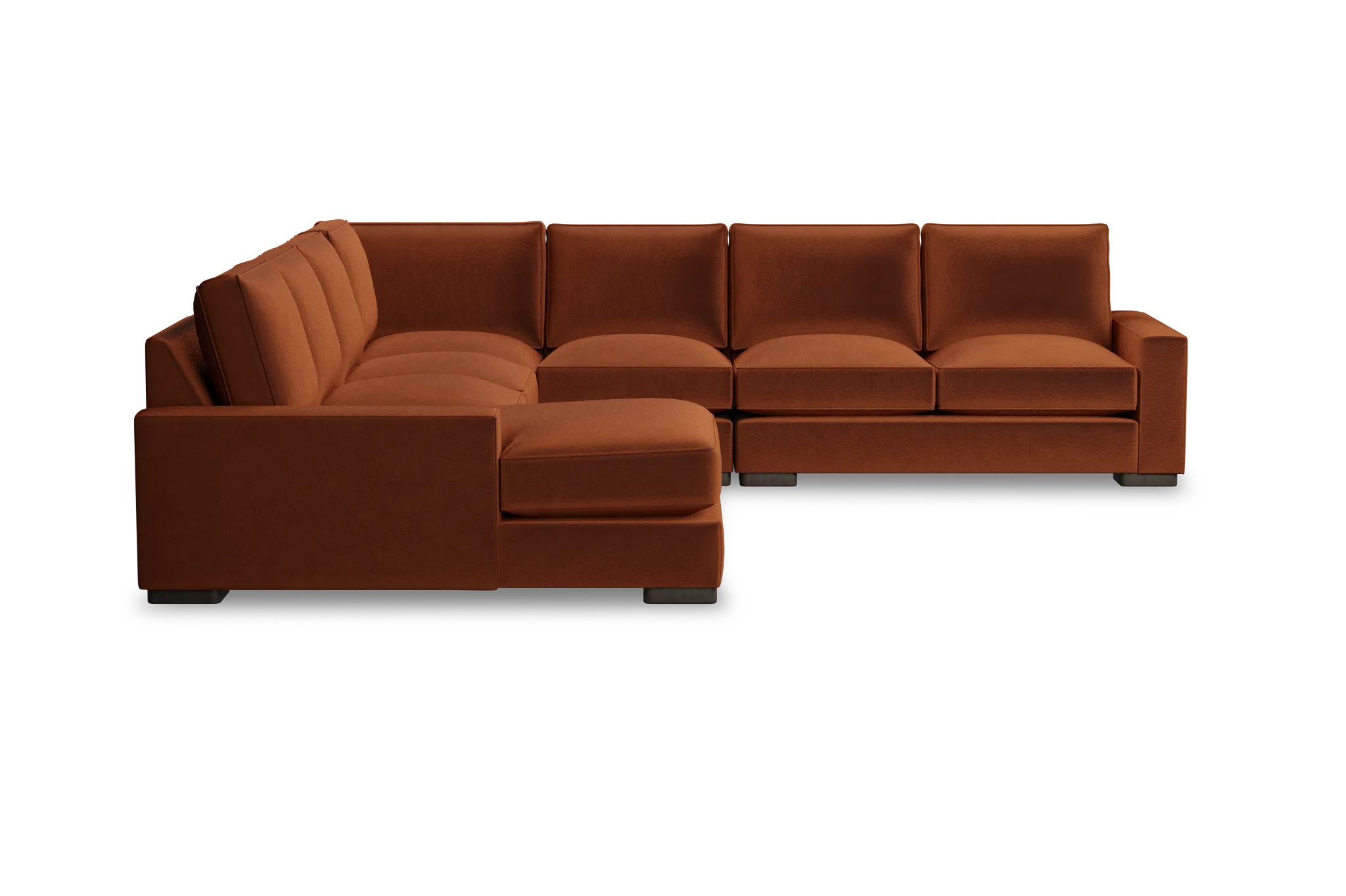 Edgewater Joya Orange Large Left Chaise Sectional