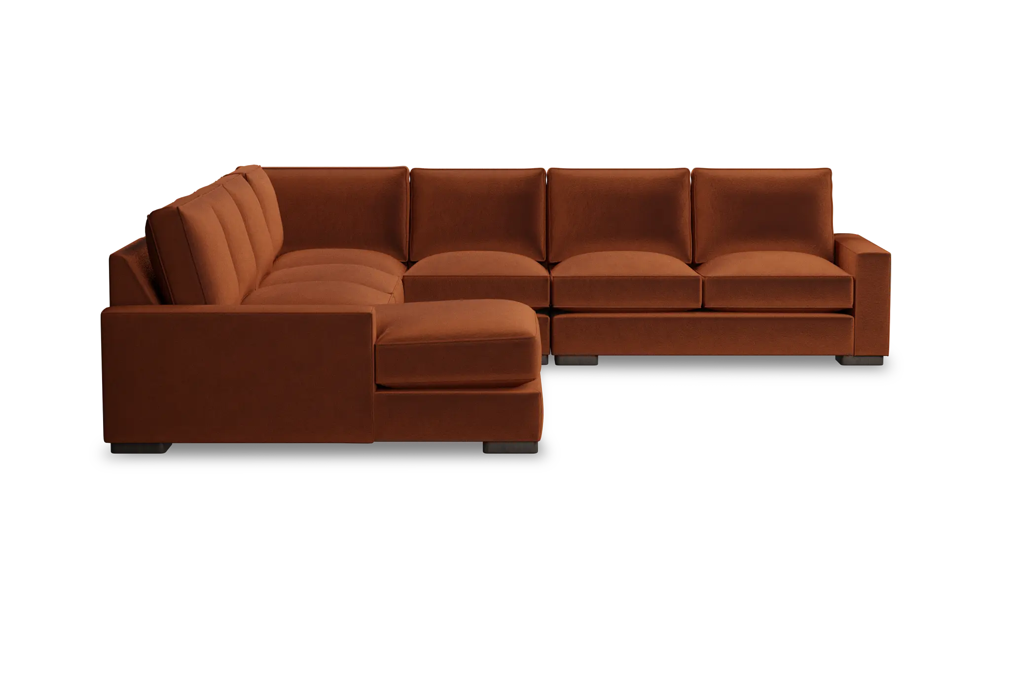 Edgewater Joya Orange Large Left Chaise Sectional Edgewater Joya Orange Large Left Chaise Sectional
