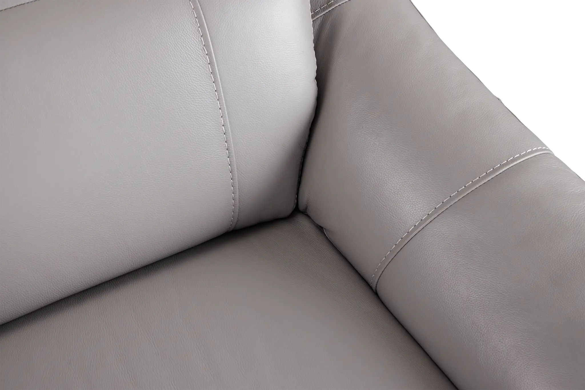 Marion Gray Lthr/vinyl Medium Dual Power 2-arm Reclining Sectional Marion Gray Lthr/vinyl Medium Dual Power 2-arm Reclining Sectional